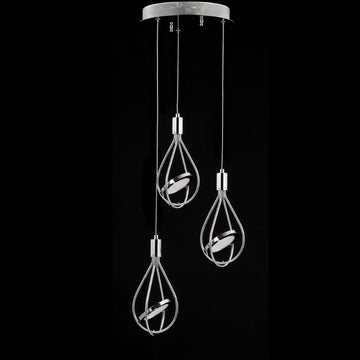 Orion Adjustable Modern Integrated Cluster LED Metal Pendant - JONATHAN Y
